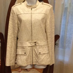 Woman’s faux leather jacket